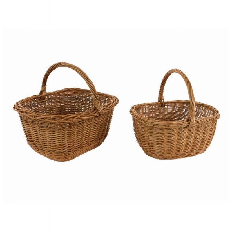 Cesto vimini europeo olanda 1-2 ovale cm 43x36h20/38