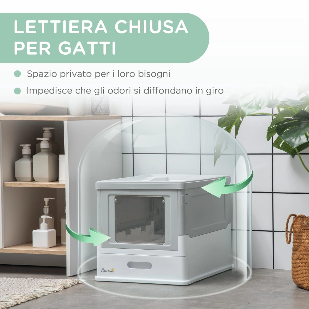Lettiera per Gatti Chiusa ¨C Minimal ¨C 47.5x35.5x36.7 cm