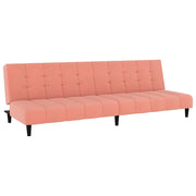 Divano letto | Sof¨¤ letto | Letto singolo a 2 Posti Rosa in Velluto