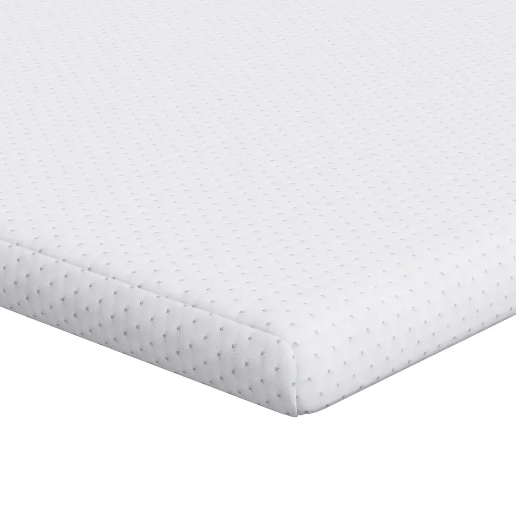 Topper per materasso Bianco 200 x 200 cm Tessuto Jacquard 4106186