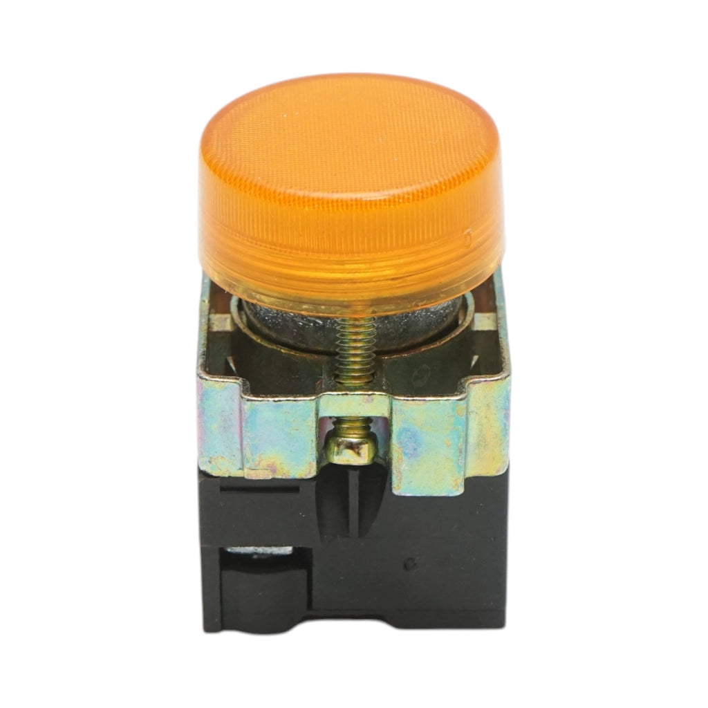 Pulsante indicatore LED giallo 220V LAY5 Breckner Germany