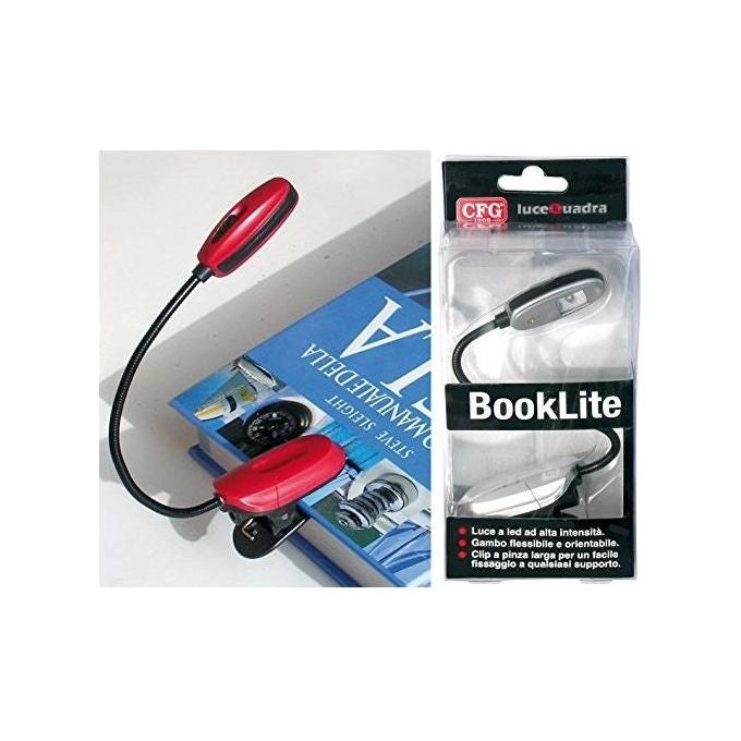 CFG BOOKLITE E050 Nero Torcia elettrica con clip LED