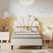 letto imbottito velluto beige 90 x 200 cm