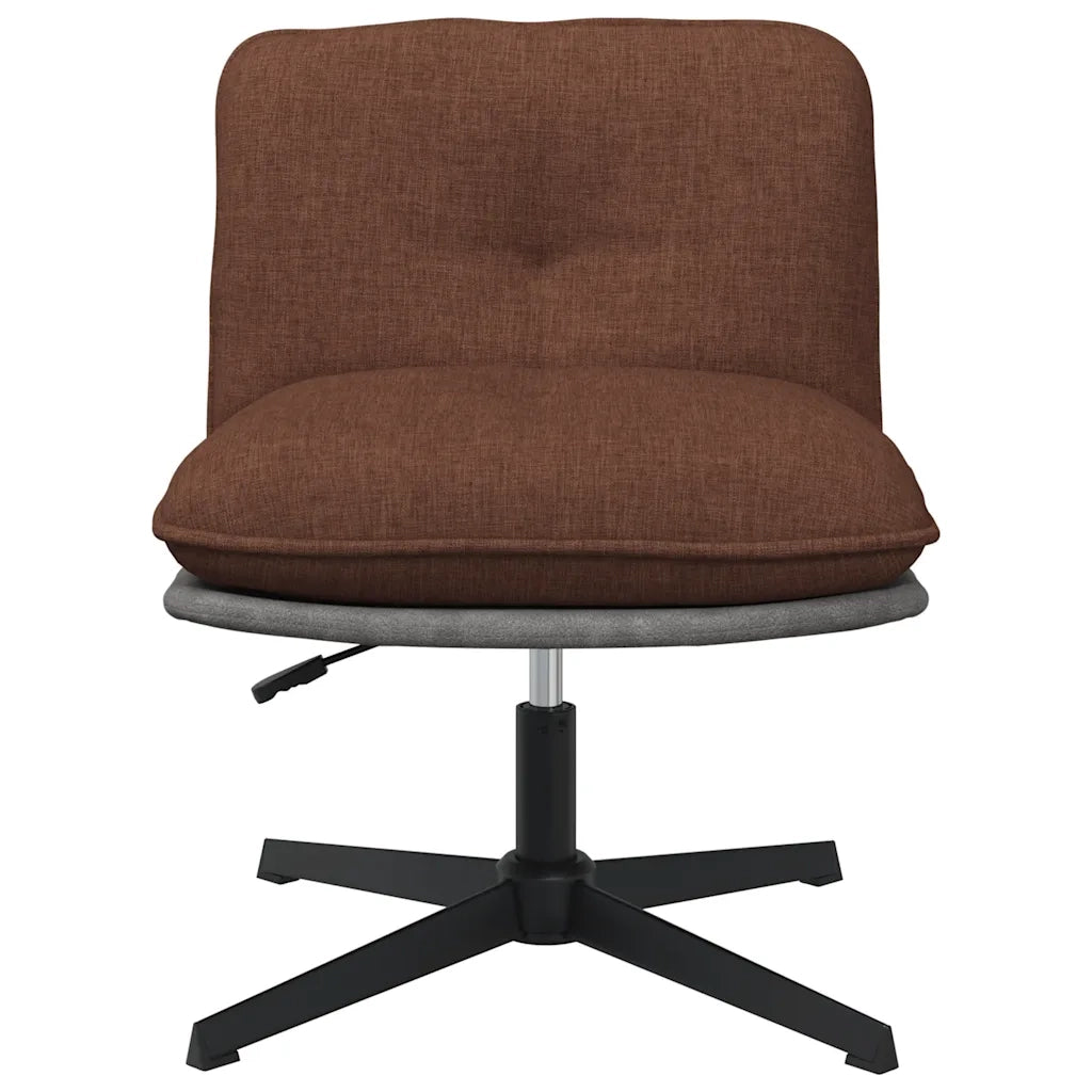 Sedia Girevole da Ufficio Marrone in Tessuto 4105392