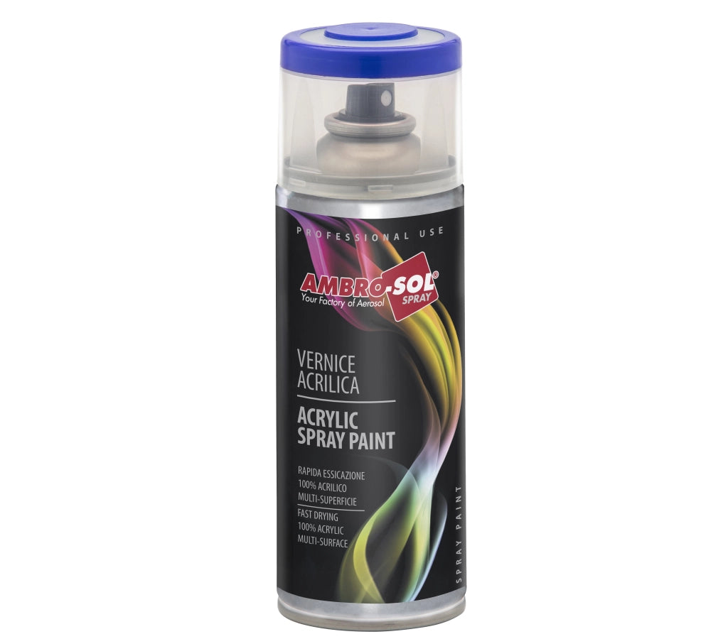 BOMBOLETTA SPRAY ACRILICO UNIVERSALE 400 ML Traparente lucido - 6 pezzi- AMBROSOL