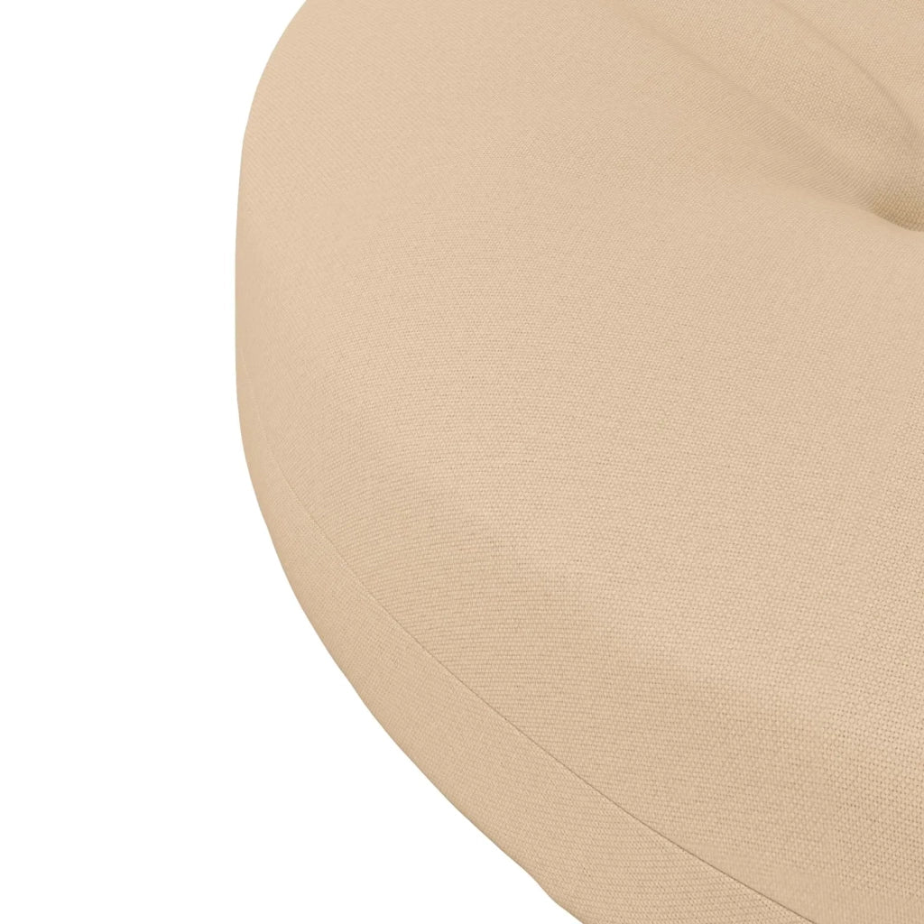 Cuscini per Sedia in 4 Pezzi 4 pz 100% Poliestere Crema 945292