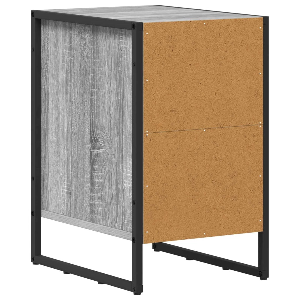 Comodino | Armadio da Notte | Mobiletto da notte Grigio Sonoma 39,5 x 30 x 50 cm Legno multistrato