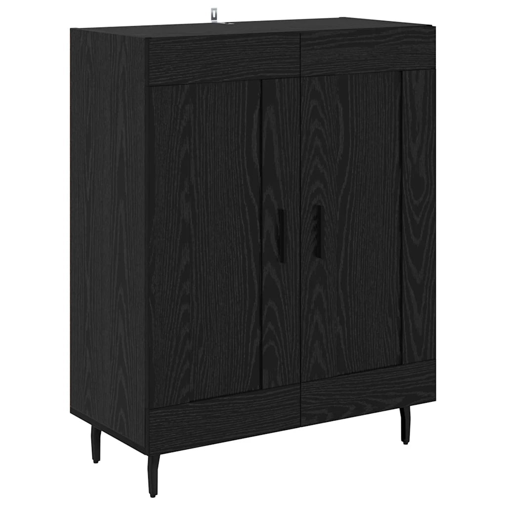 Credenza-Buffet-Armadio da cucina Rovere Nero 69,5 x 34 x 90 cm 264644