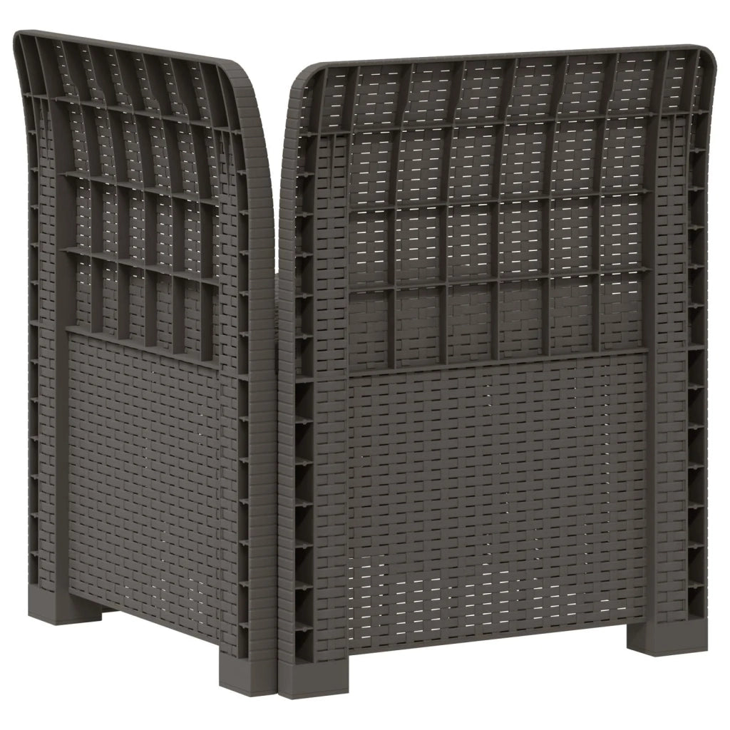Divano da Giardino a 1 Posto con Cuscino Aspetto Rattan PP 8011828