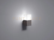 HUDSON APPLIQUE 1 LUCE ATTACCO E14 LAMPADINA LED INCLUSA COLORE ANTRACITE  8,5X11,5CM