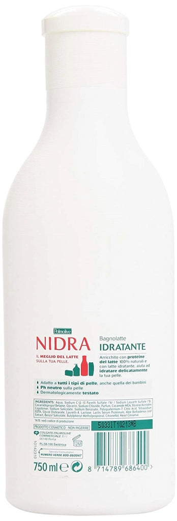 PALMOLIVE NIDRA BAGNO LATTE IDRATANTE 750 ML