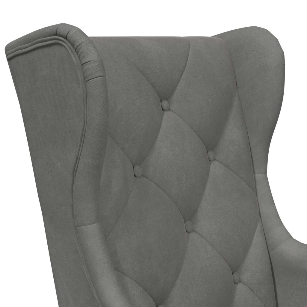 Poltrona | Sedia Relax Grigio Scuro Velluto