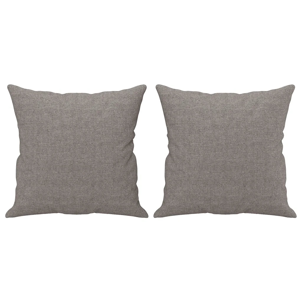 Set Divani 3 pz con Cuscini Tortora in Tessuto 3202077