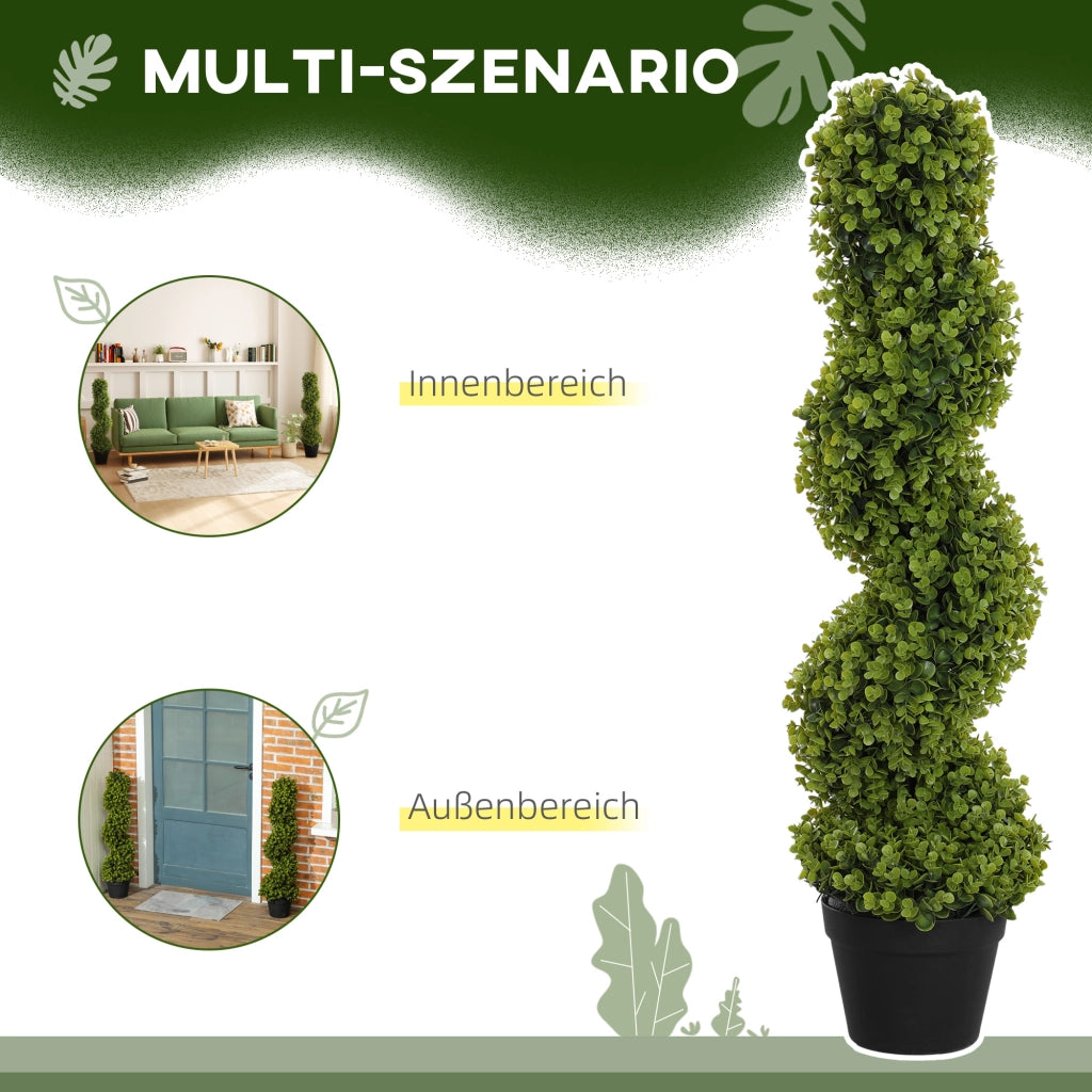 Piante Finte in Vaso 2 Pezzi ¨C zephmum ¨C Verde, 90 cm