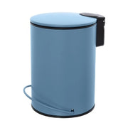 Pattumiera in acciaio 3 litri blu soft-close con secchio estraibile Spring