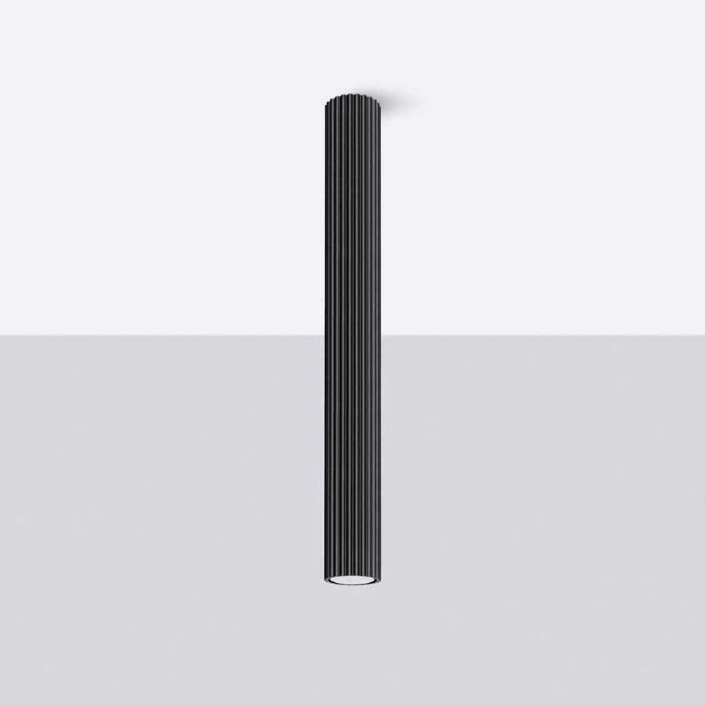 Lampada a soffitto KARBON 60 nero