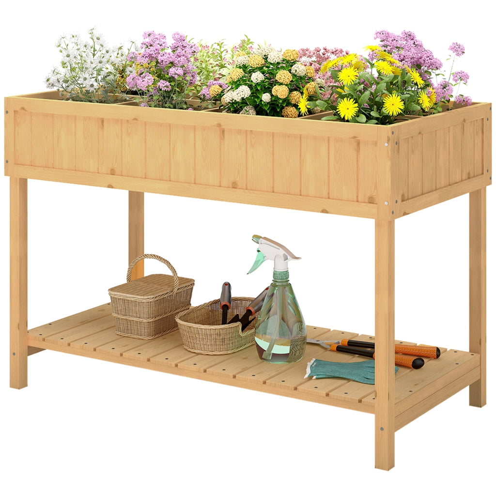 Tavolo da Prato Legno con Ripiano ¨C Minimal ¨C 110x46x76 cm Naturale