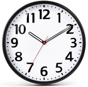 Orologio da Parete 9 Pollici a Batteria Silenzioso Non Ticchettante Design Moderno in Quarzo Decorativo per Interni Cucina Ufficio