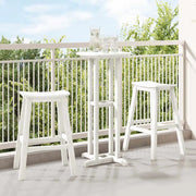 Sgabello da bar 2 pcs Bianco 52 x 43 x 73,5 cm HDPE 42006610