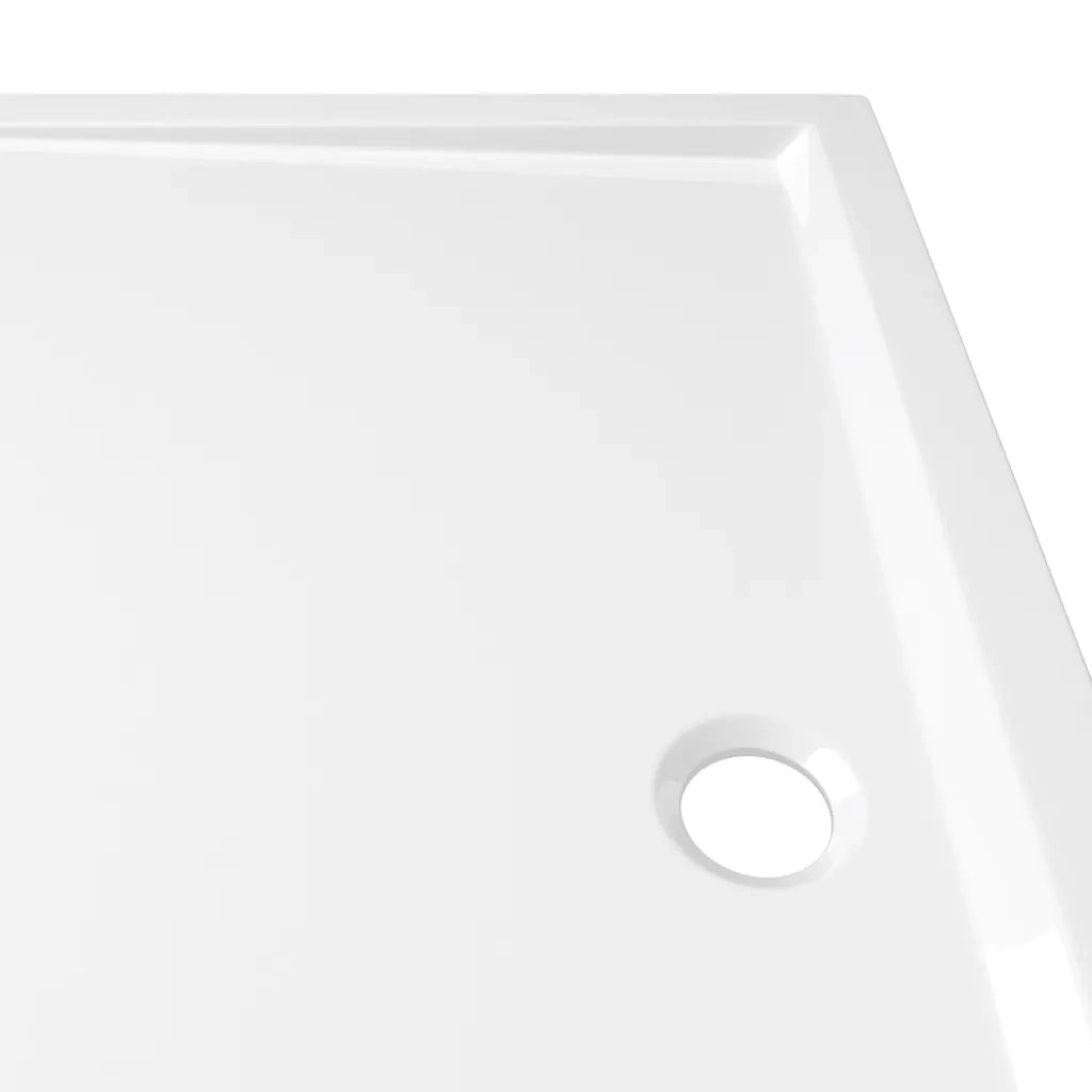 Piatto Doccia in ABS Rettangolare Bianco 80x90 cm 148908