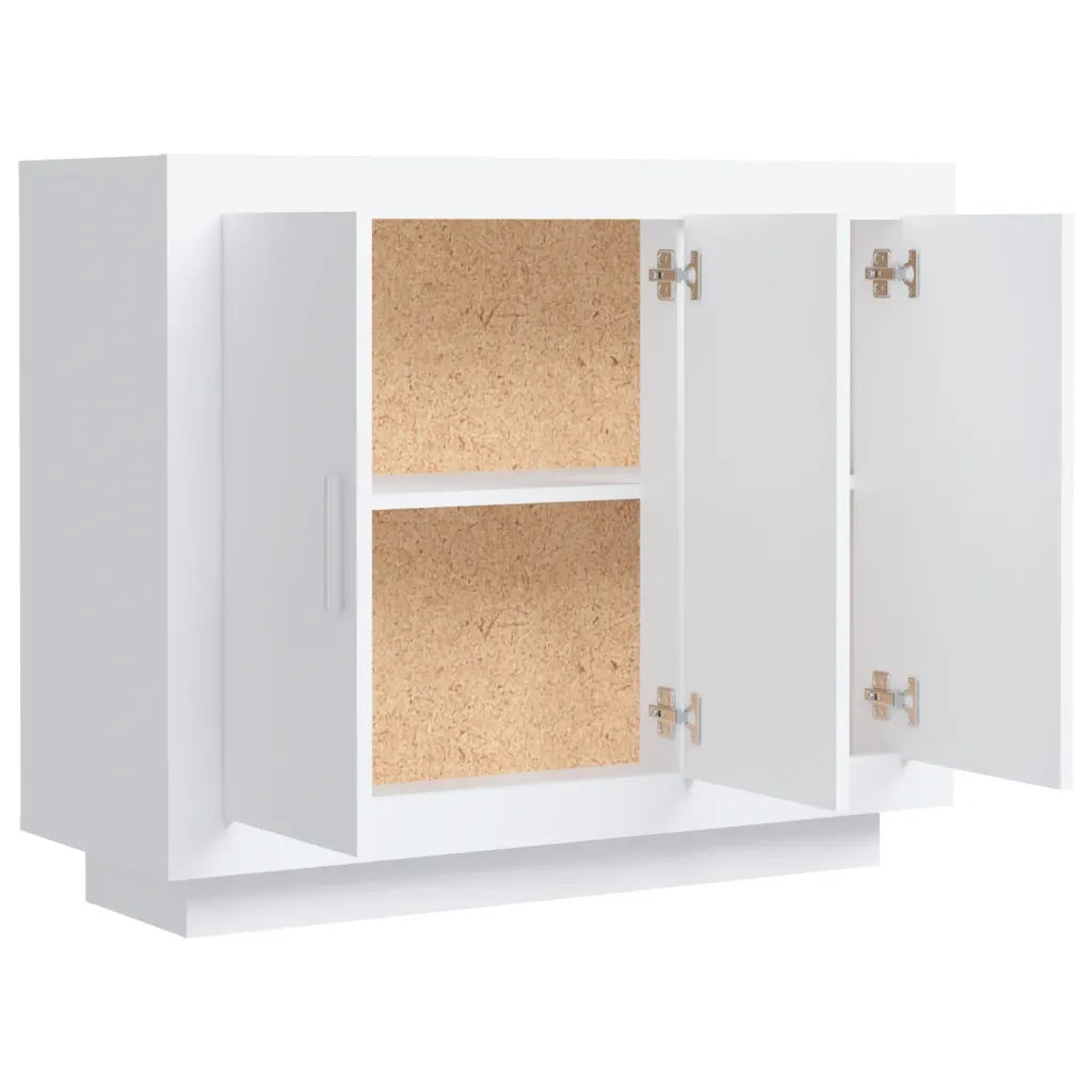 Credenza Bianca 92x35x75 cm in Legno Multistrato 811835