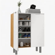 Armadio per Scarpe ¨C zephmum ¨C Bianco Lucido 5 Ripiani