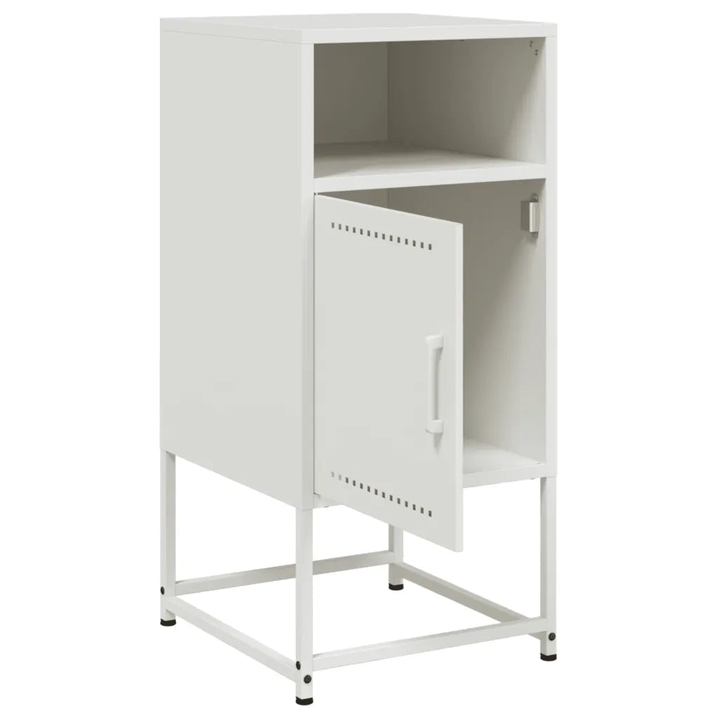 Comodini 2 pz Bianchi 36x39x78 cm in Acciaio 846577
