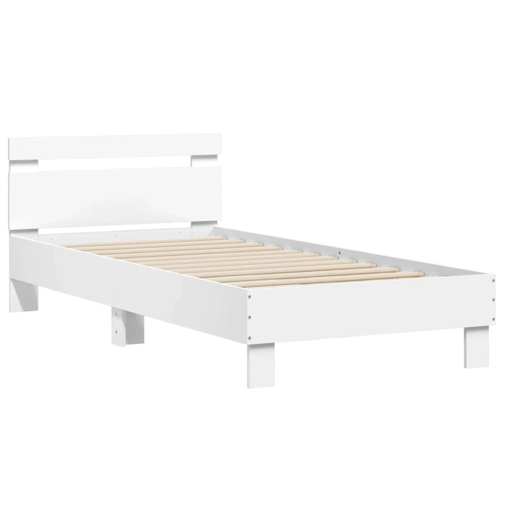 Struttura del letto Bianco Legno ingegnerizzato 8009011