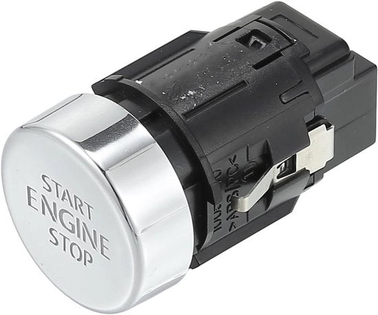 Interfaccia di Avvio a Pulsante - Interruttore di Avvio/Fermo per Motori - Stabile e Duraturo - Color Argento - Adatto per Volkswagen Tiguan 2008-2016 - Energia: 12V - Corrente: 30A - Dimensioni: 55x35x20mm - Tipo di Contatto: Momentaneo