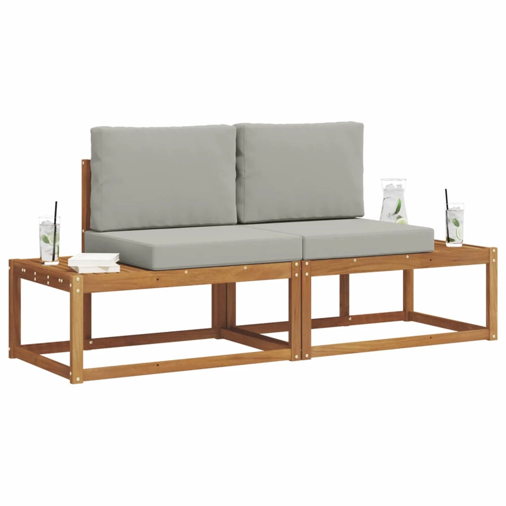 Set di divani da esterno con cuscino 2 pcs Naturale 3366939