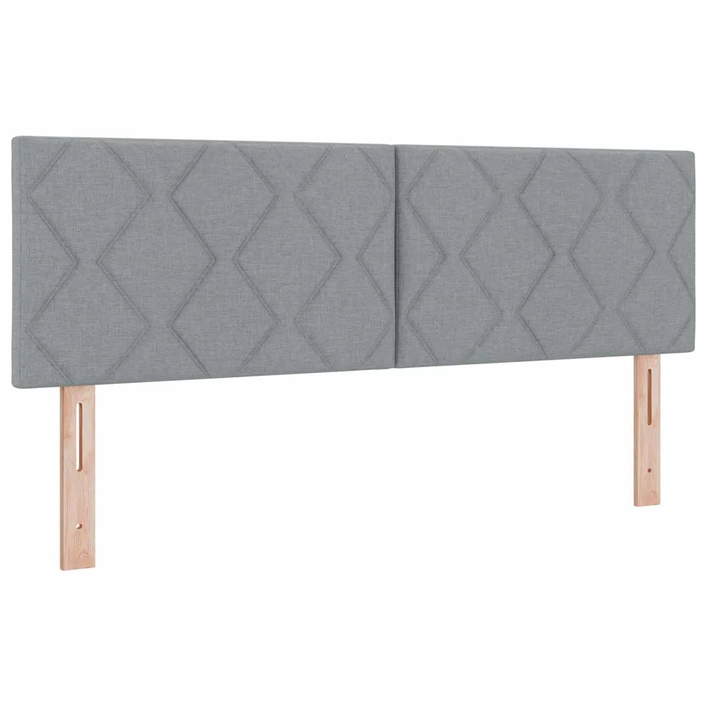 Testiera | Testata Grigio chiaro 160 cm Tessuto