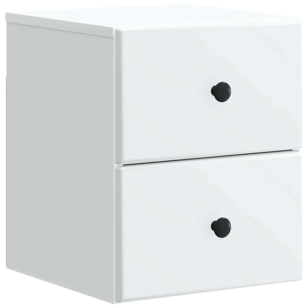 Mobiletto da notte a muro 2 pcs Bianco 34,5 x 33 x 40 cm 899146