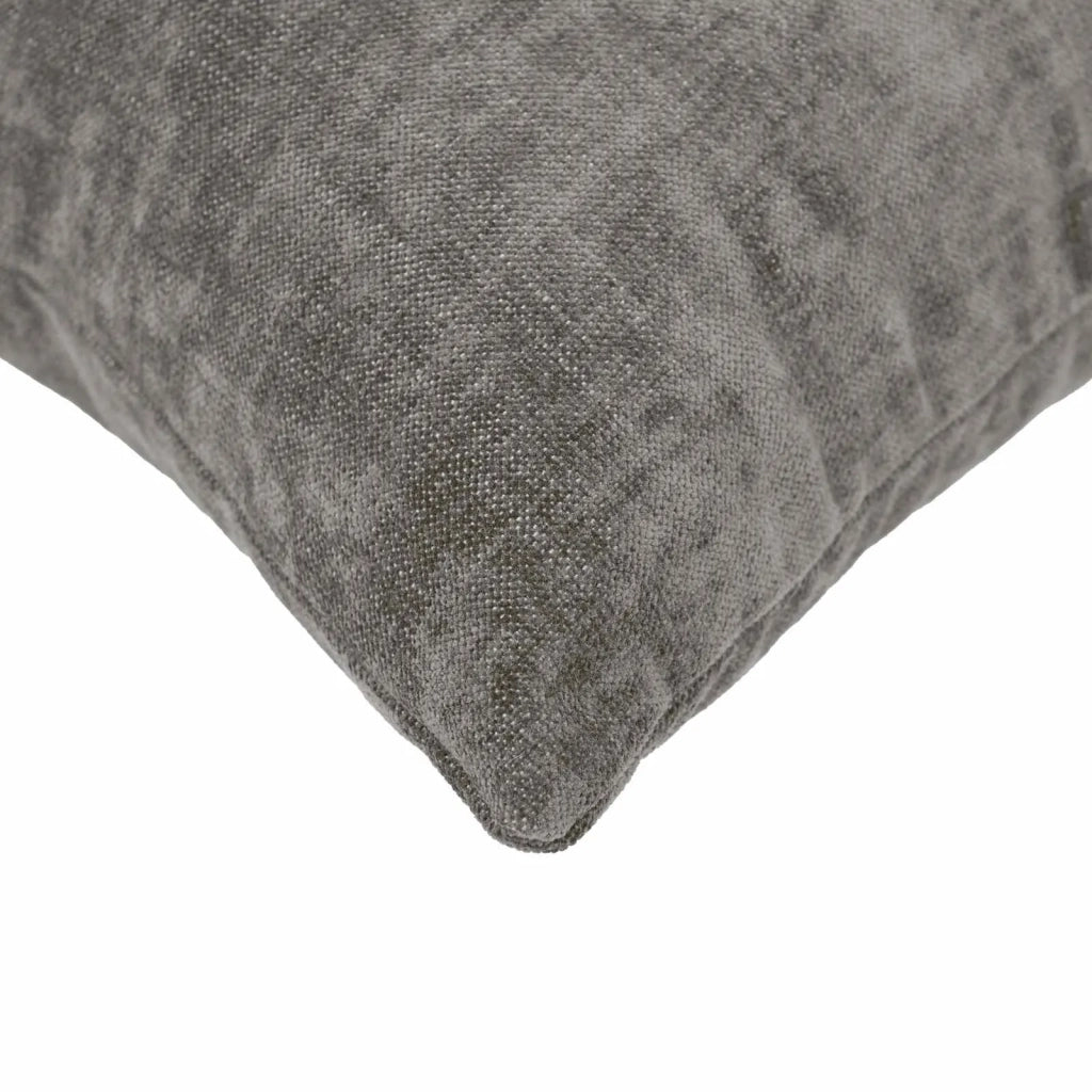 Federa 2 pz HEERLEN Grigio Scuro 40 x 40 cm Tessuto Chenille 908500