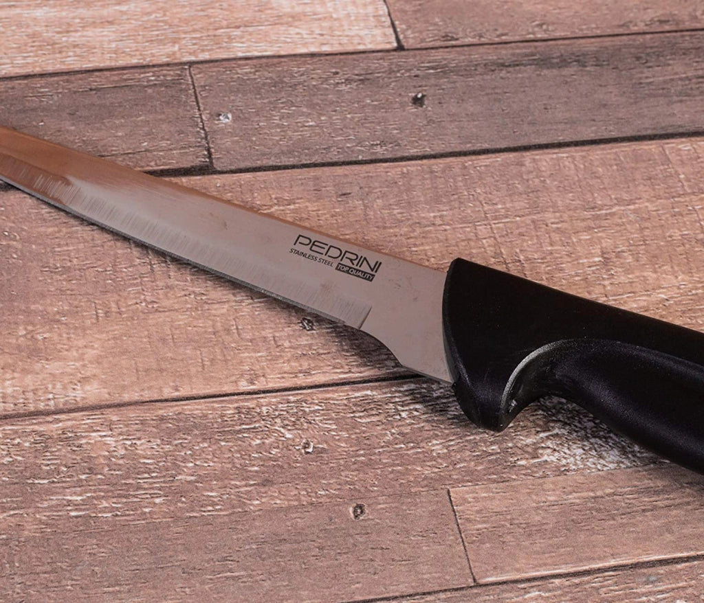 PEDRINI COLTELLO PER DISOSSARE IN ACCIAIO INOSSIDABILE NERO 37X7X2.5 CM