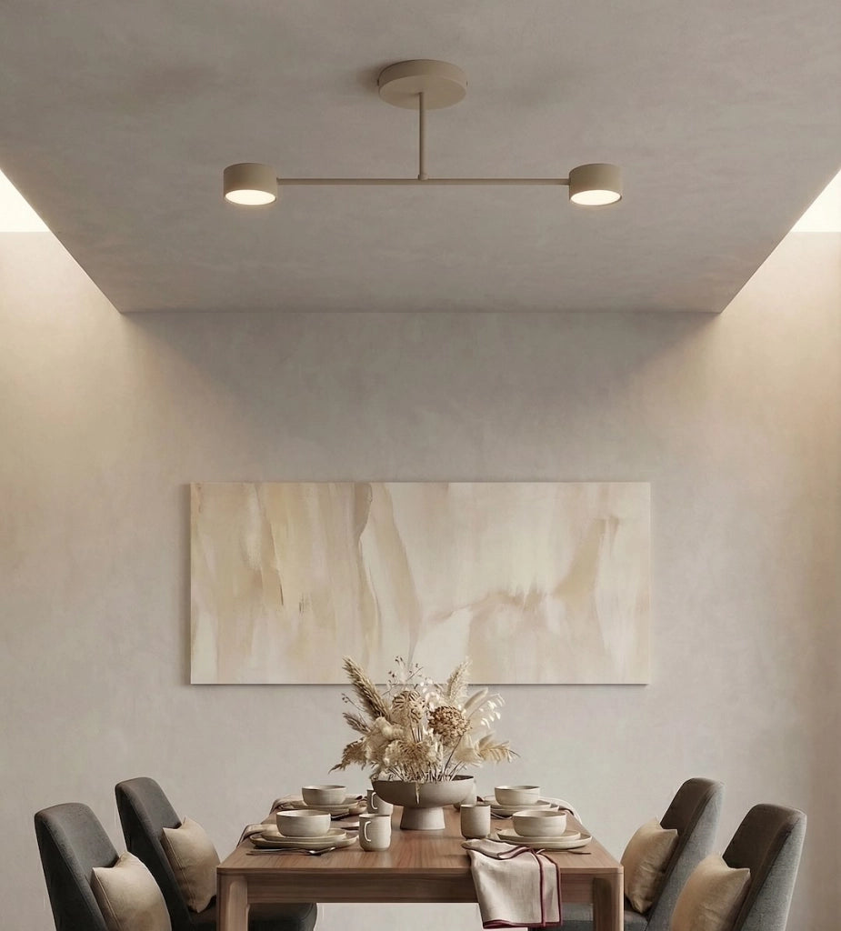 Lampada da soffitto HALO beige 2xGX53 Emibig