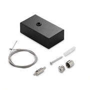 Kit Cavo E Coppa Soffitto Steel Alluminio Bianco 2M