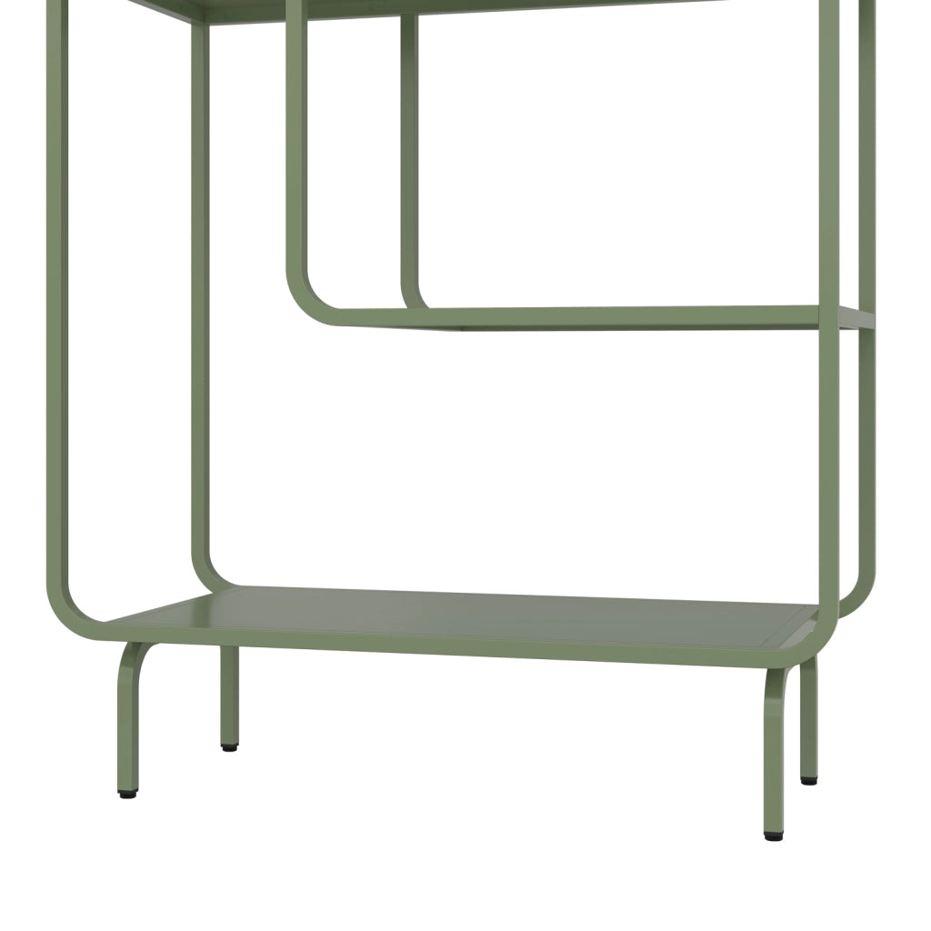 Console design in metallo verde militare CAPUCINE