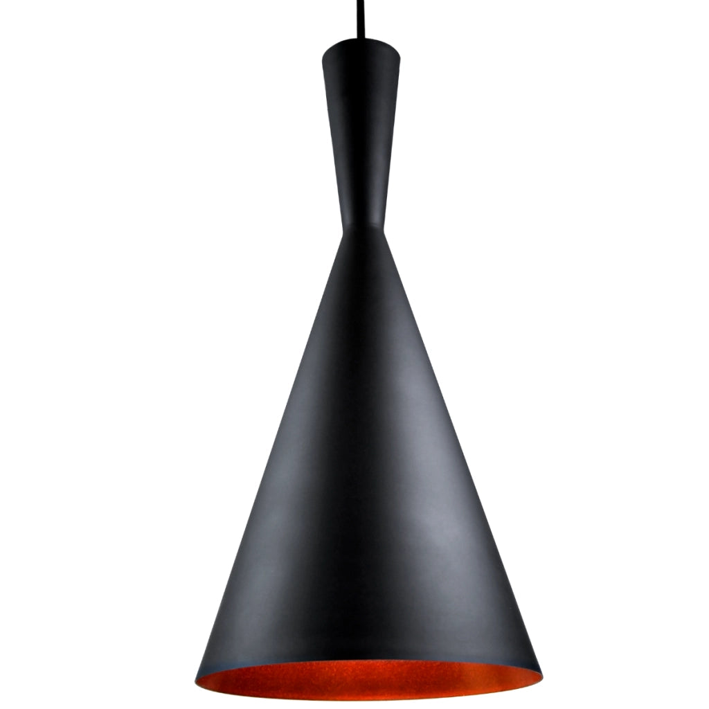 Lampada a sospensione Modern nero/oro E27 Polux 305466