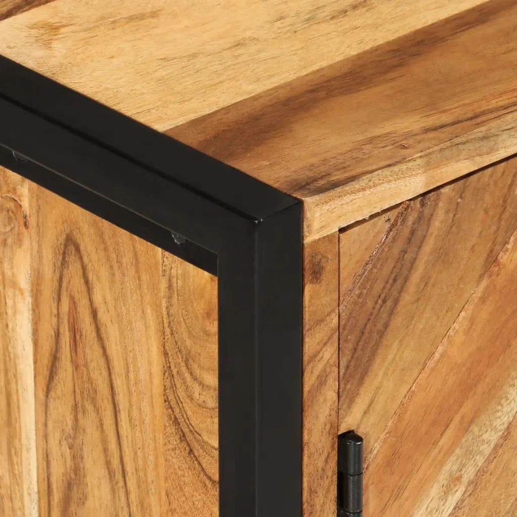 Mobile da Bagno | Armadio da bagno 55x35x60 cm in Legno Massello di Acacia e Ferro