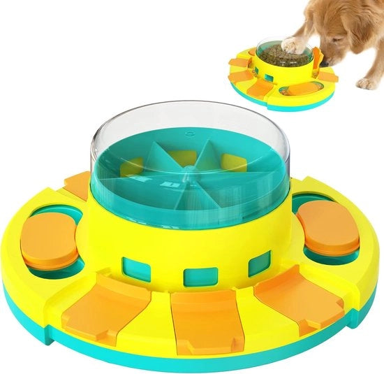 Giocattolo interattivo per cani - giochi educativi con snack - rallenta l'alimentazione e riduce la noia - progetto sostenibile e masticabile - promuove lo sviluppo intellettuale