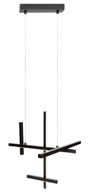 Lampada a sospensione geometrica nera SOHO LED 27W Maxlight