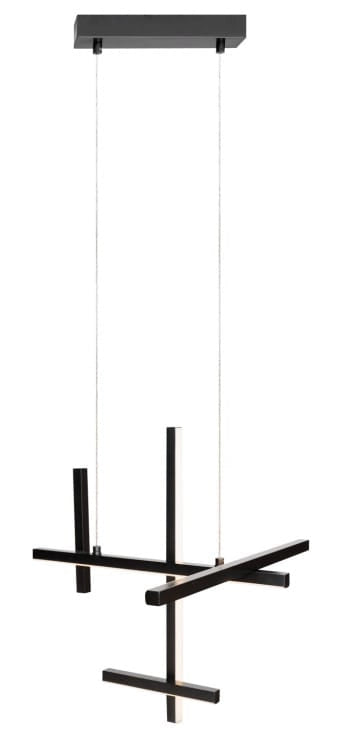 Lampada a sospensione geometrica nera SOHO LED 27W Maxlight