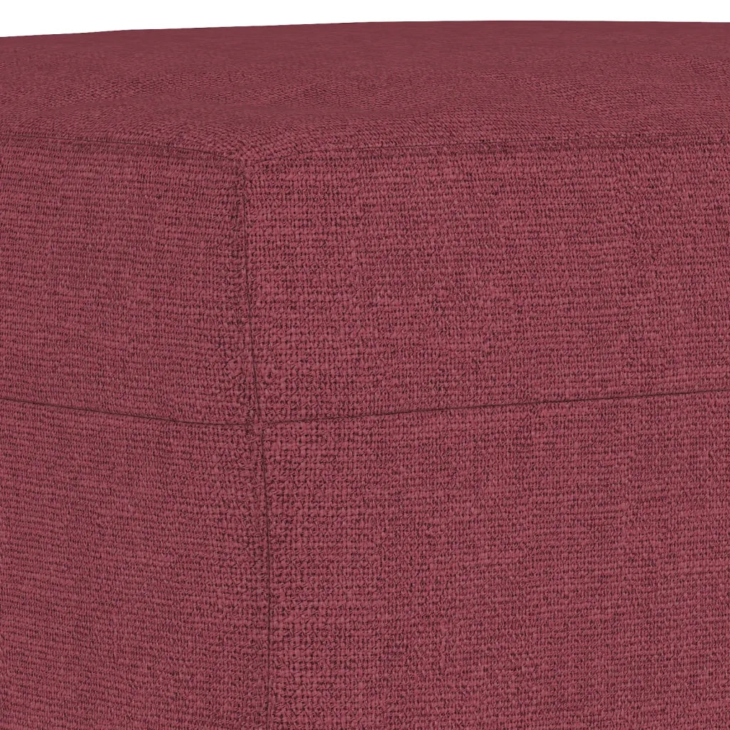 Set di Divani 3 pz Rosso Vino in Tessuto 3201896