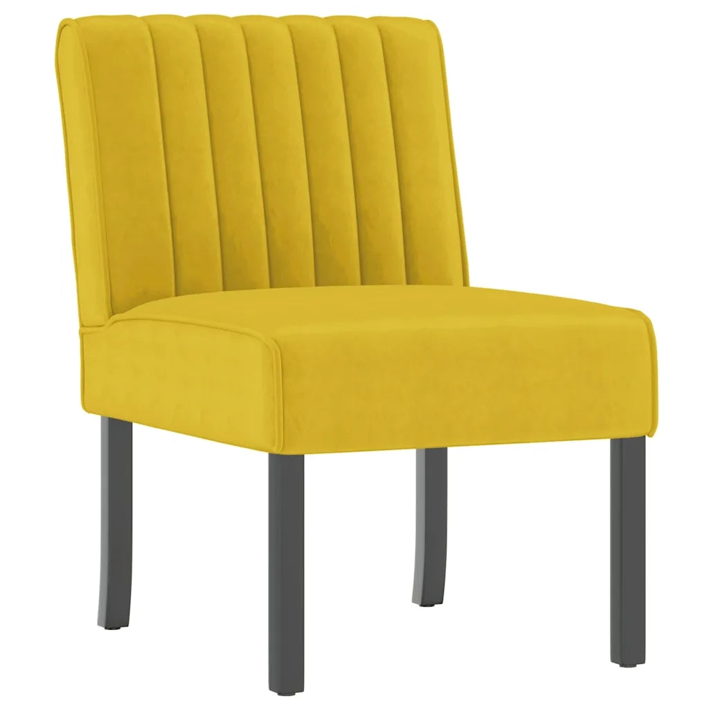 Sedia Pantofola Gialla in Velluto 352455