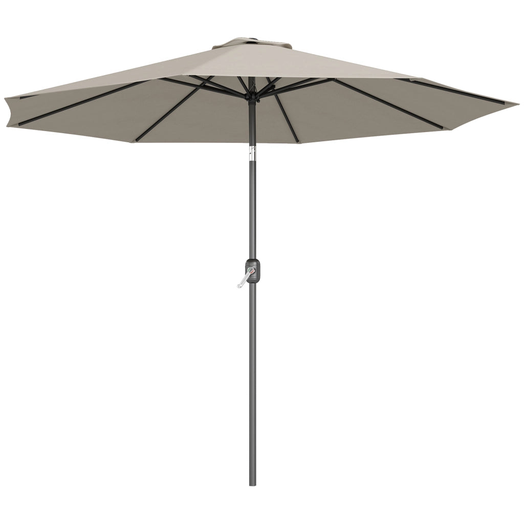 Ombrellone da Giardino con Manovella e Inclinazione ¨C Minimal ¨C Grigio 295x250 cm