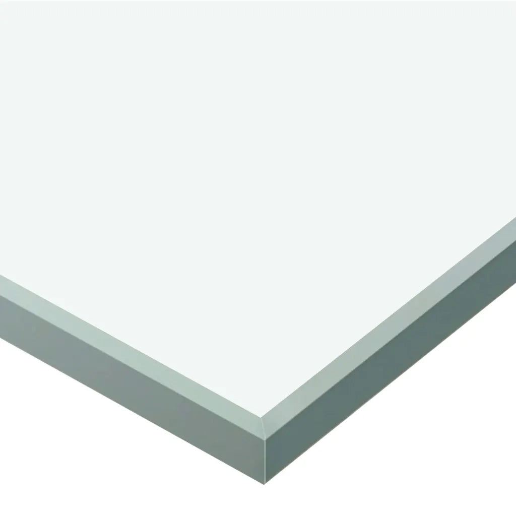 Porta Scorrevole con Fermi in Vetro ESG e Alluminio 76x205 cm 288061