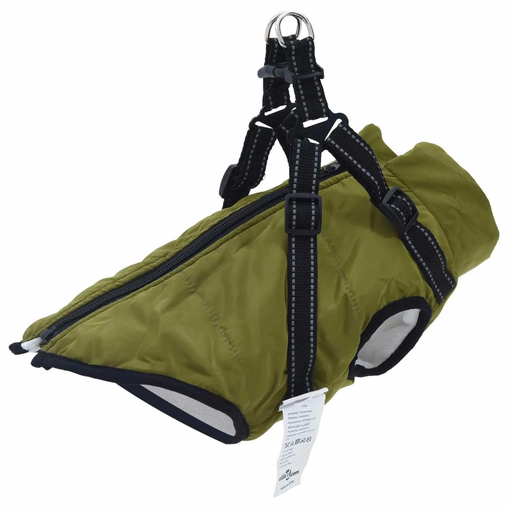Cappotto per Cani Verde militare L32 Pile e Poliestere 3422513