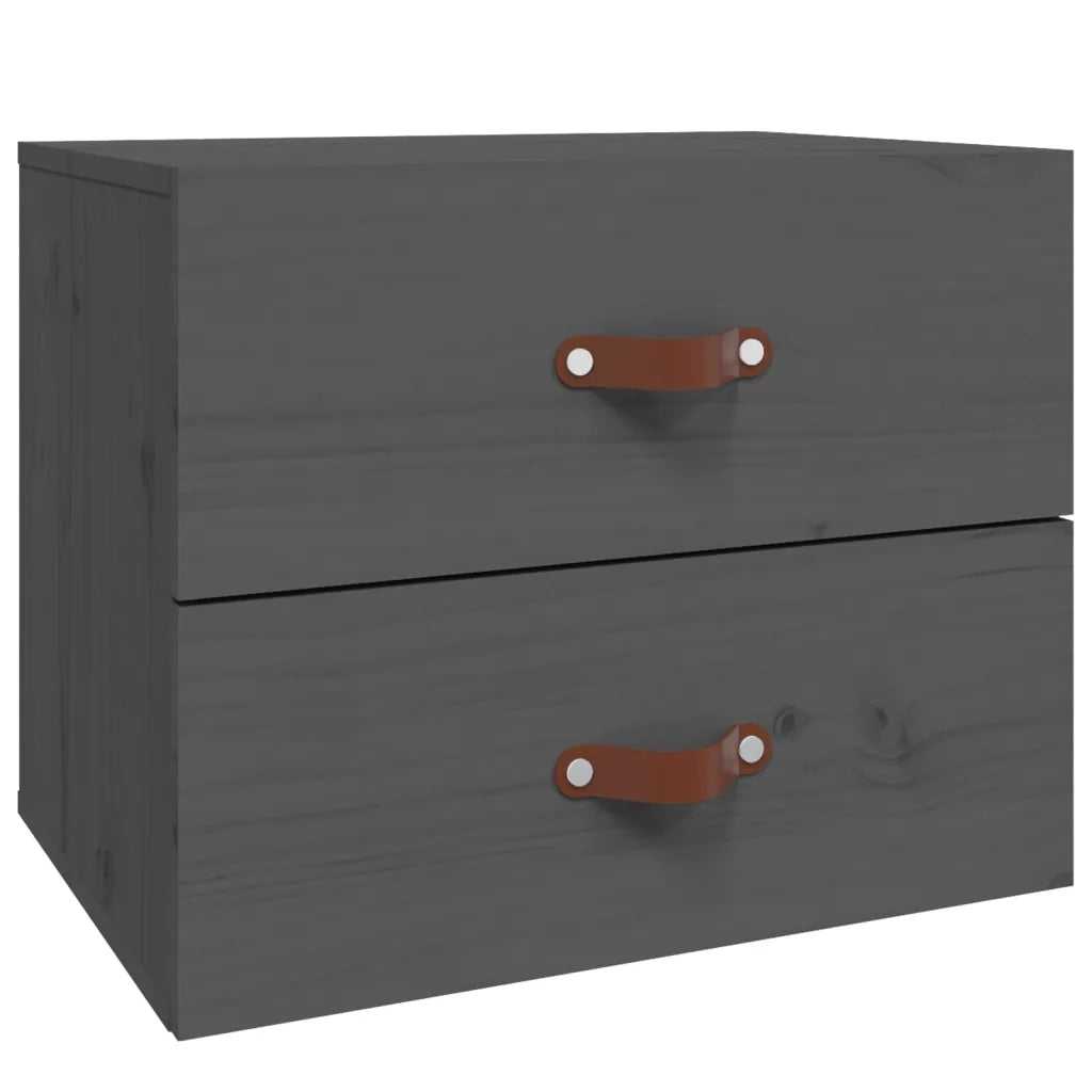 Comodino a Muro Grigio 50x36x40 cm 820980