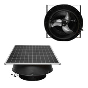 Ventilatore assiale da soffitto 600mm con pannello solare 12000m3/h Breckner Germany
