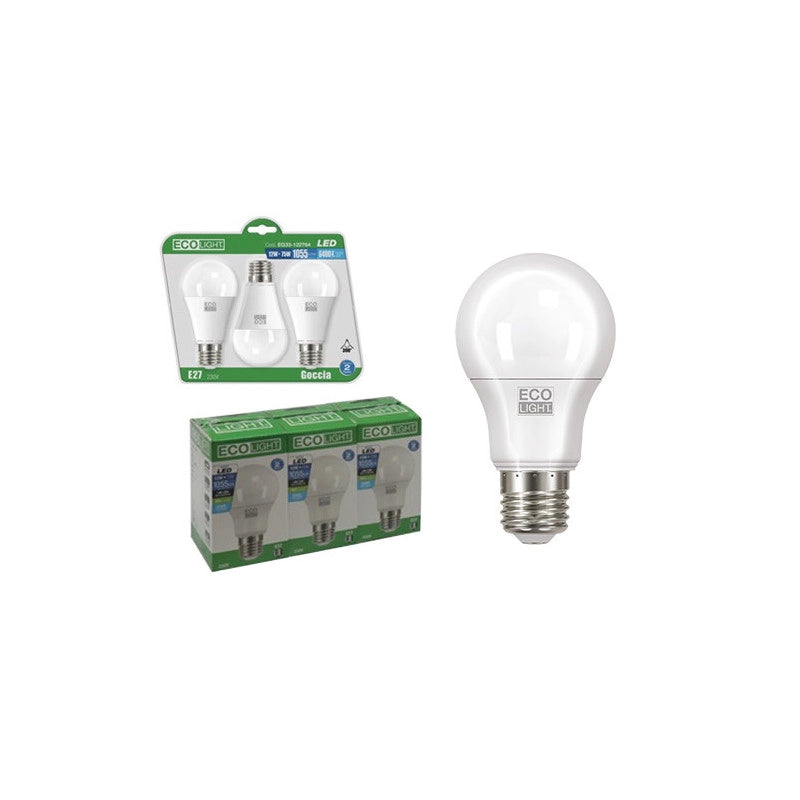 Lampadina LED E27 globo 9W luce naturale 4000K confezione 3 pezzi – Ecolight